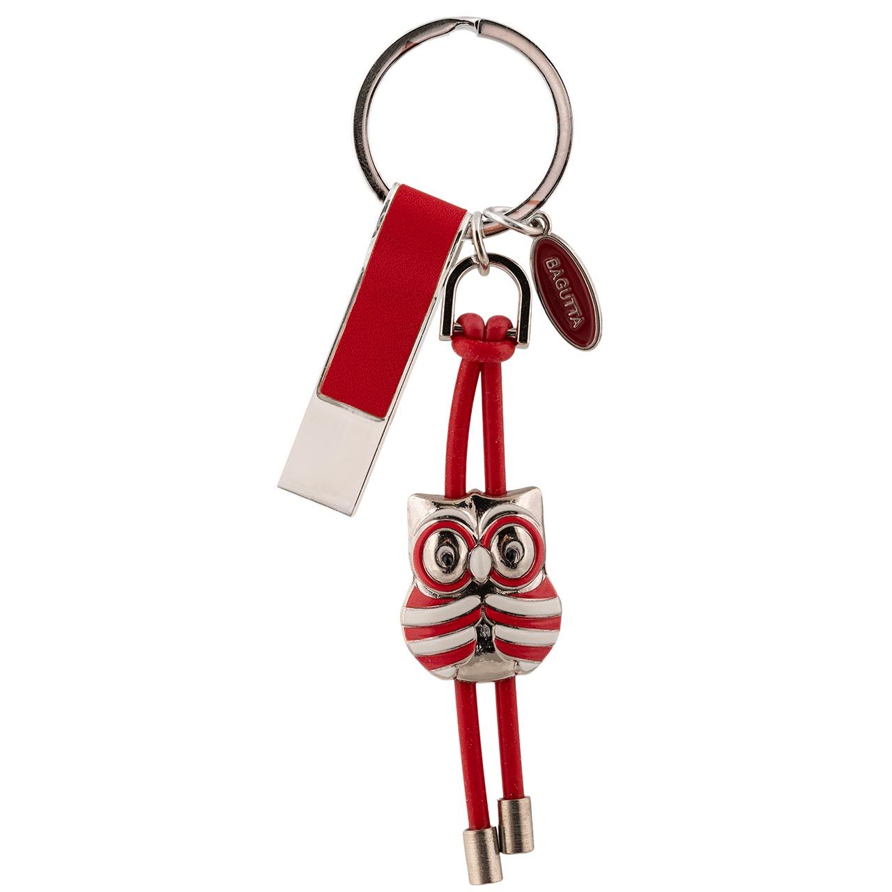 PORTACHIAVI CON MEMORIA USB GUFO ROSSO